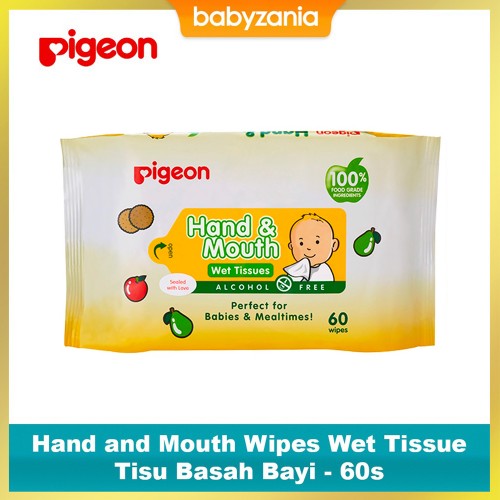 Pigeon Baby Hand and Mouth Wet Tissue 60 Sheets